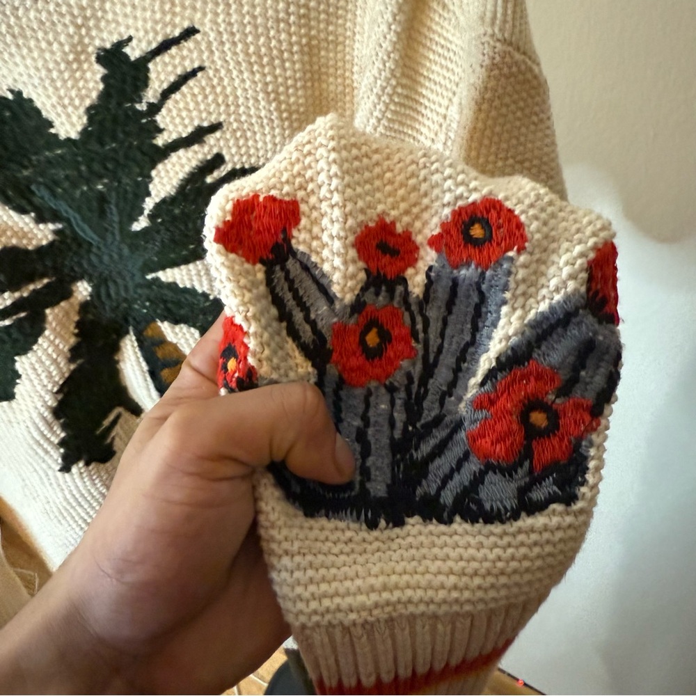 Scotch & Soda Cream Cardigan with Nature Motifs - Picture 7 of 7